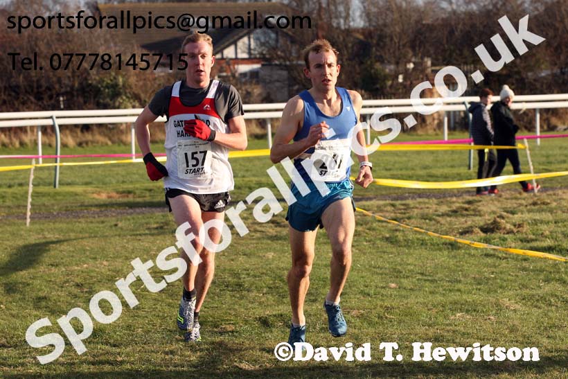 Senior mens North Eastern Cross Country, Redcar. Photo:  David T. Hewitson/Sports for All Pics